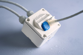 SM DA-Connection Box Splash Line IP54, II, 87×87, Cat.6A, 2 Port, white